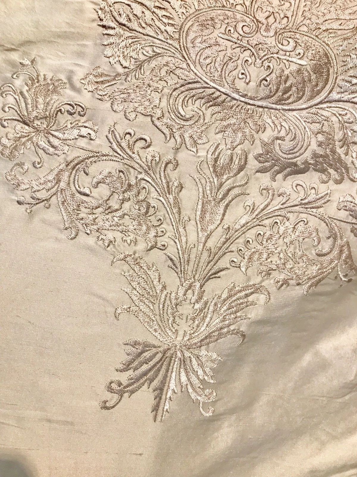 Back in stock! NEW! Lady Krista Novelty Pink Embroidered 100% Silk Taffeta Fabric Antique Pink