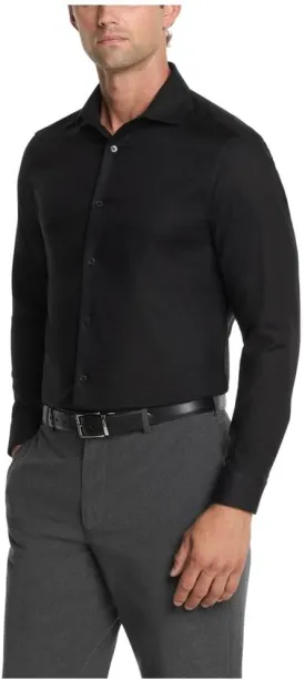 Calvin Klein Men's Dress Shirt Slim Fit Non Iron Stretch Solid