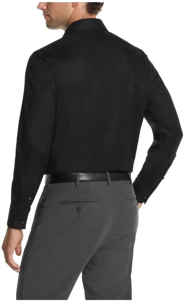 Calvin Klein Men's Dress Shirt Slim Fit Non Iron Stretch Solid