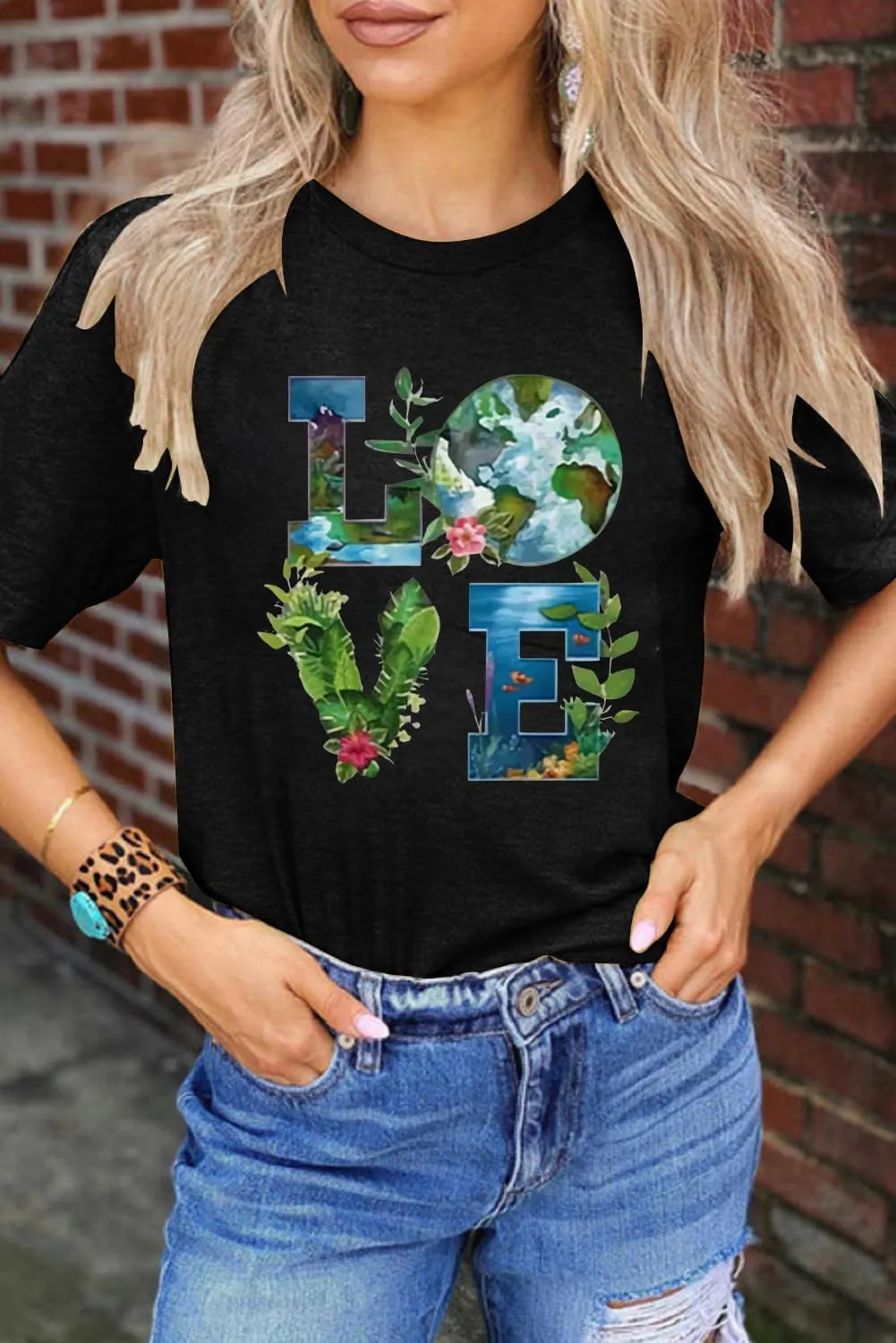 Earth Day Shirt Women Love World Earth Day T Shirt Nature Lover Graphic Short Sleeve Tops Protect The Environmental Tees
