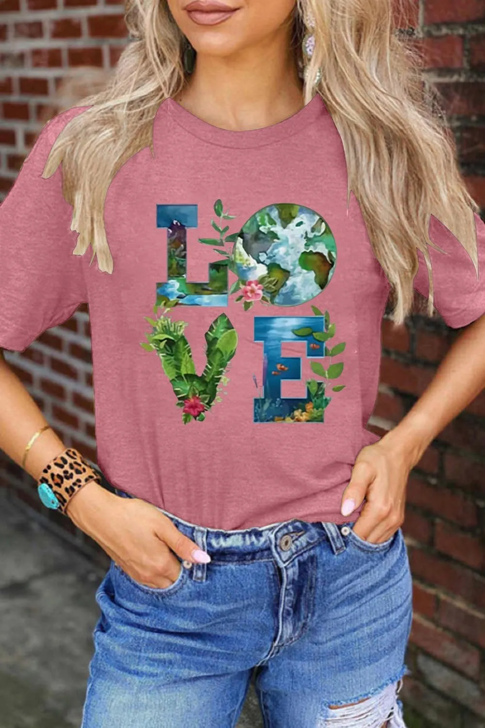 Earth Day Shirt Women Love World Earth Day T Shirt Nature Lover Graphic Short Sleeve Tops Protect The Environmental Tees