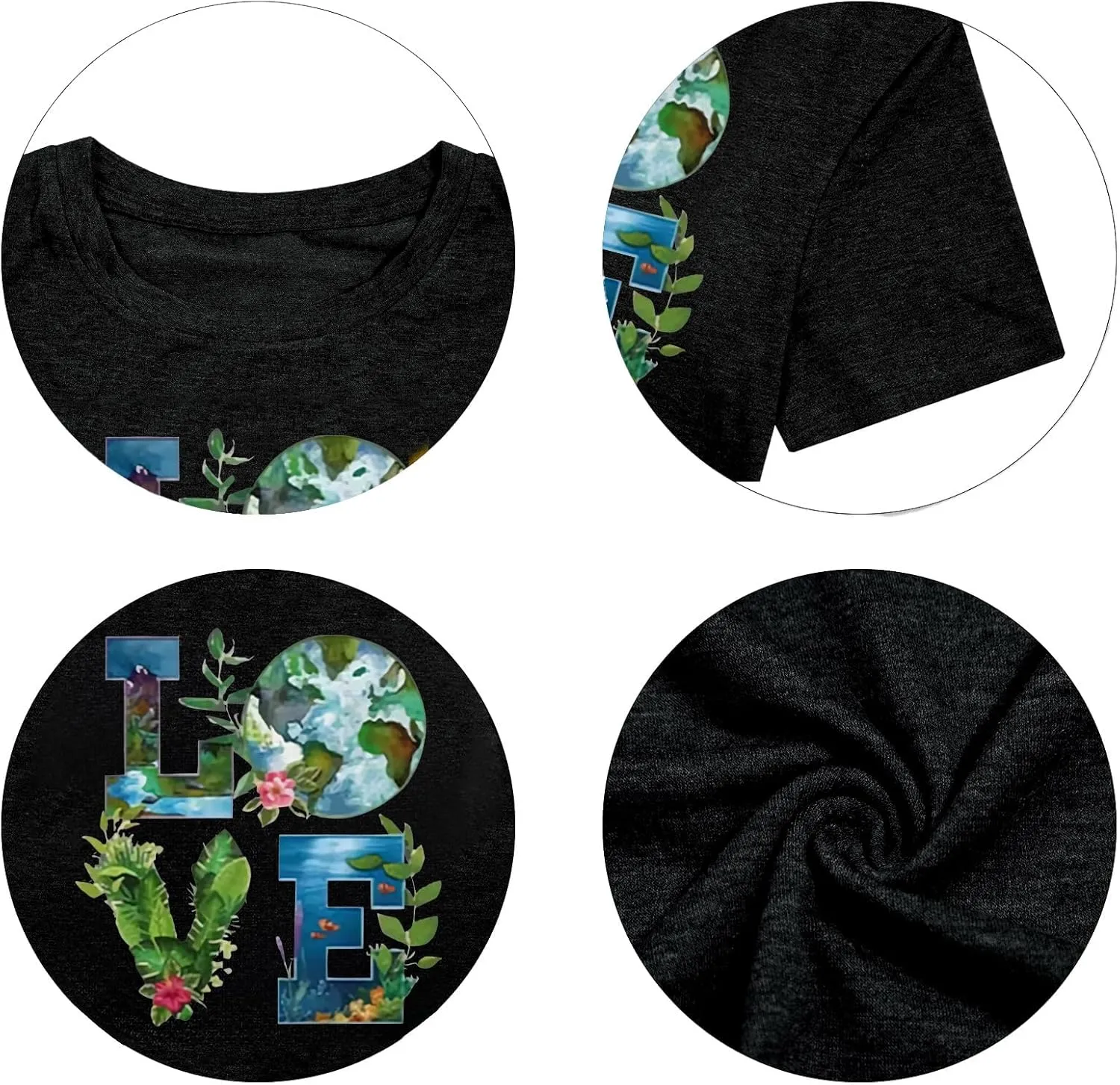 Earth Day Shirt Women Love World Earth Day T Shirt Nature Lover Graphic Short Sleeve Tops Protect The Environmental Tees