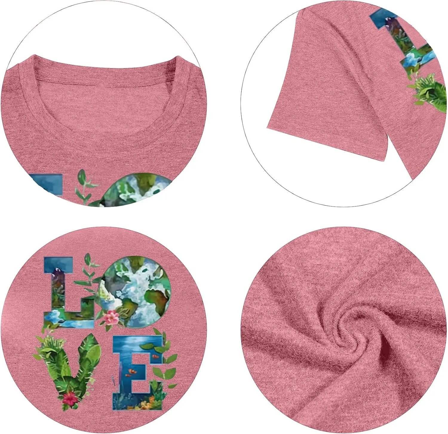 Earth Day Shirt Women Love World Earth Day T Shirt Nature Lover Graphic Short Sleeve Tops Protect The Environmental Tees