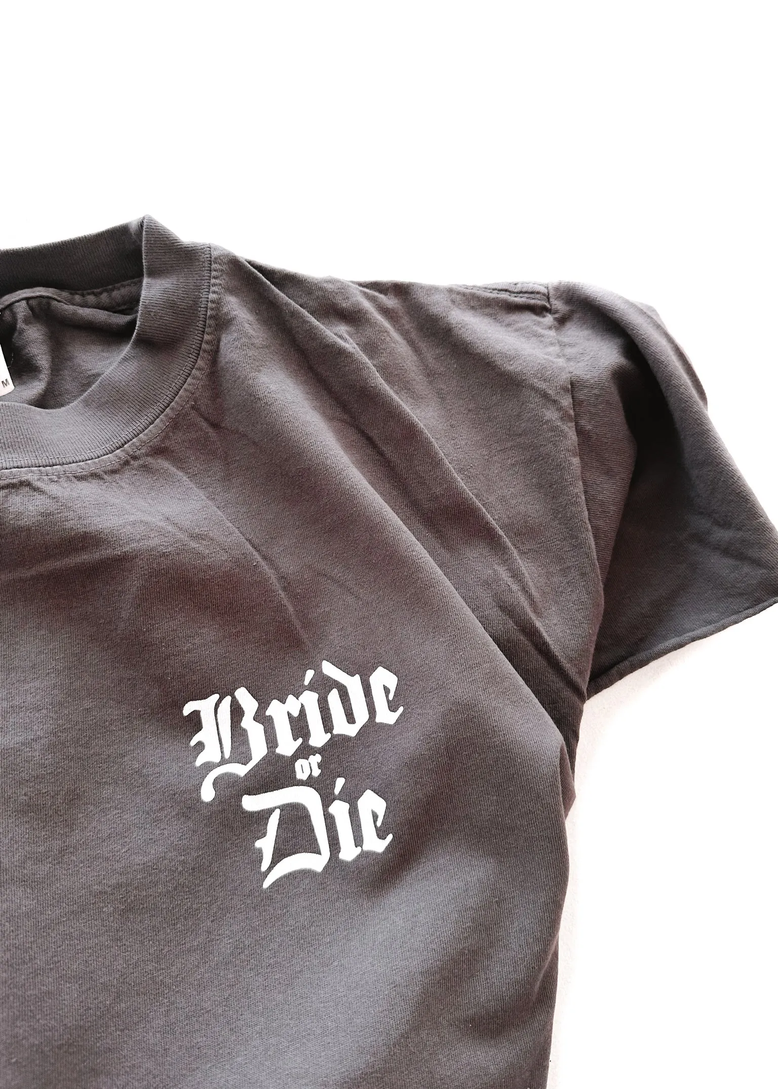 GOTHIC BRIDE OR DIE SIDE SLIT TEE