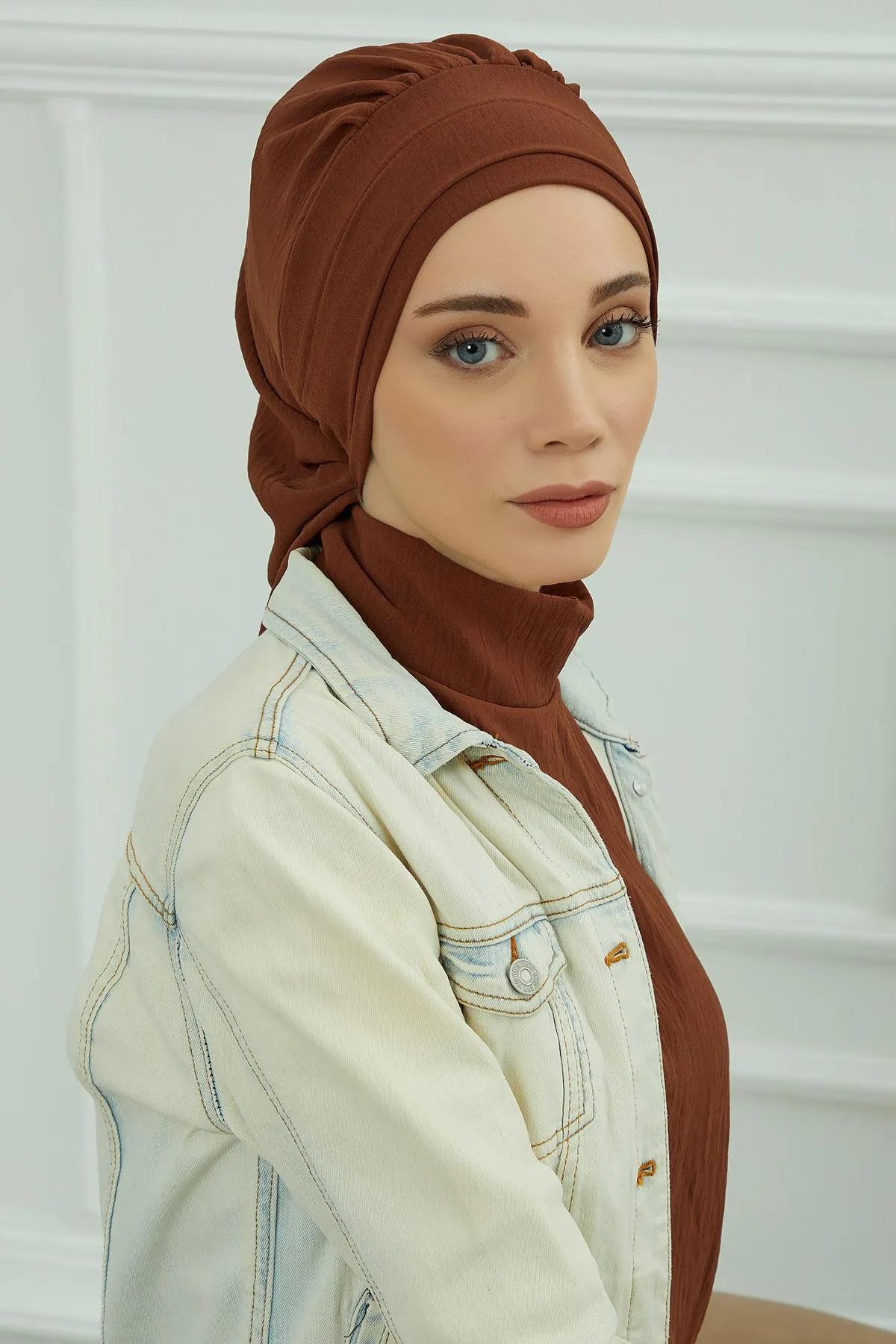 Instant Turban Lightweight Aerobin Scarf Head Turbans For Women Headwear Stylish Elegant Design,HT-91
