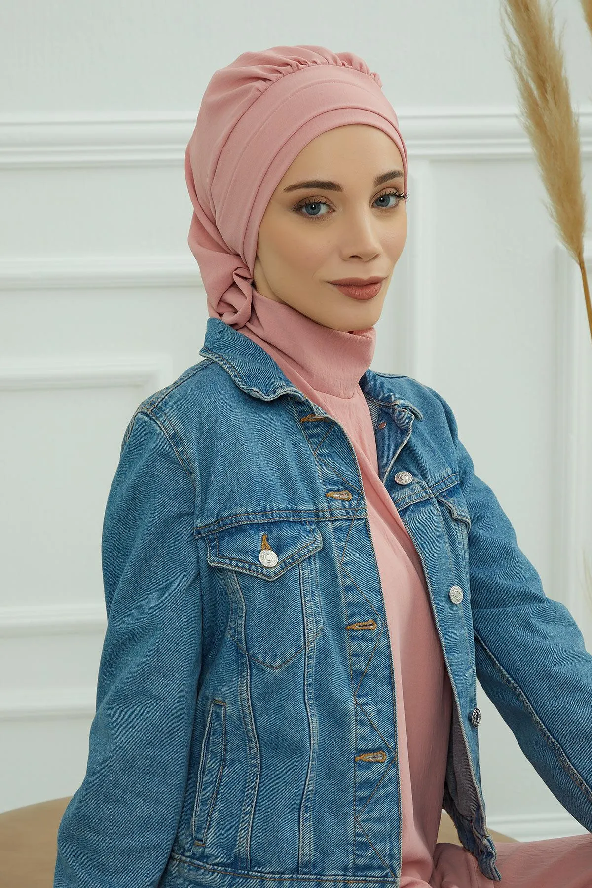 Instant Turban Lightweight Aerobin Scarf Head Turbans For Women Headwear Stylish Elegant Design,HT-91