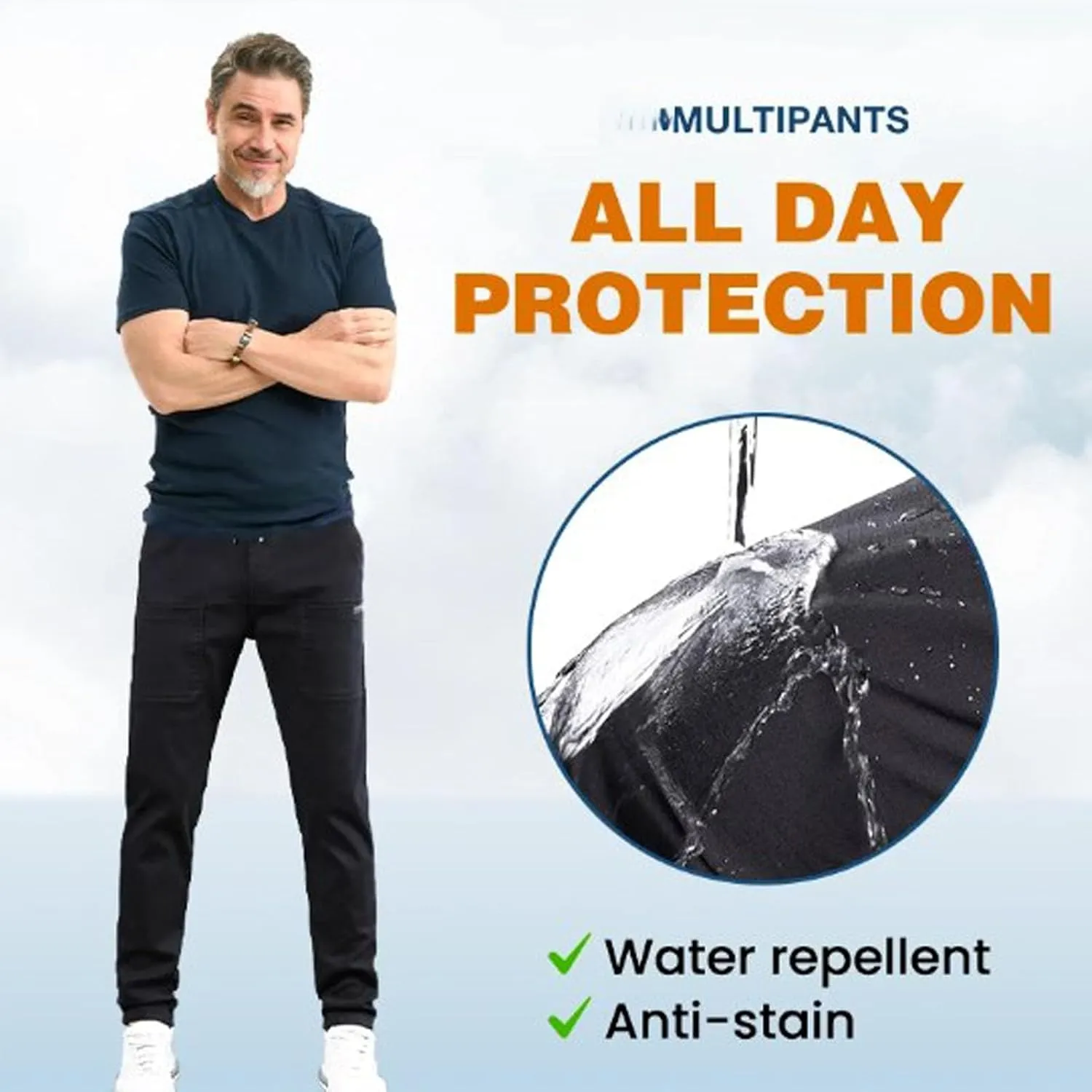 Manlira MultiPants - High Stretch Multi-Pocket Durable Cargo Pants, Mens Big and Tall Cargo Pants