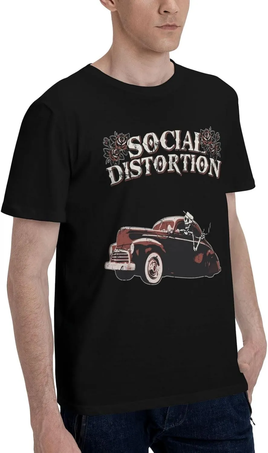 Man's T Shirt Short Sleeve Crewneck Tee Teenager Cool Summer Cotton Shirt