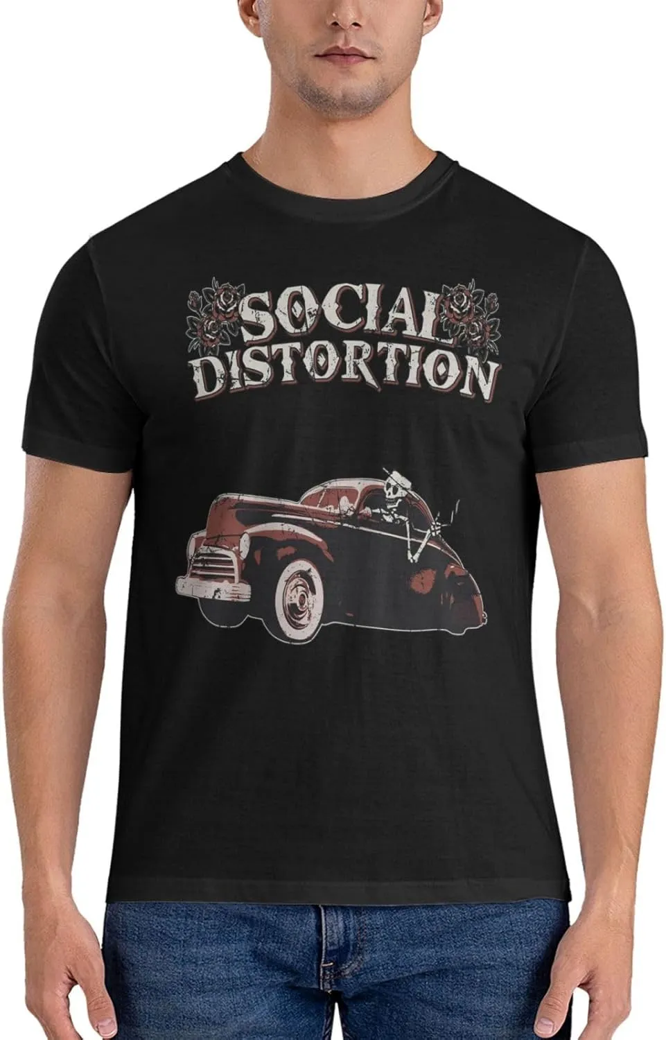 Man's T Shirt Short Sleeve Crewneck Tee Teenager Cool Summer Cotton Shirt