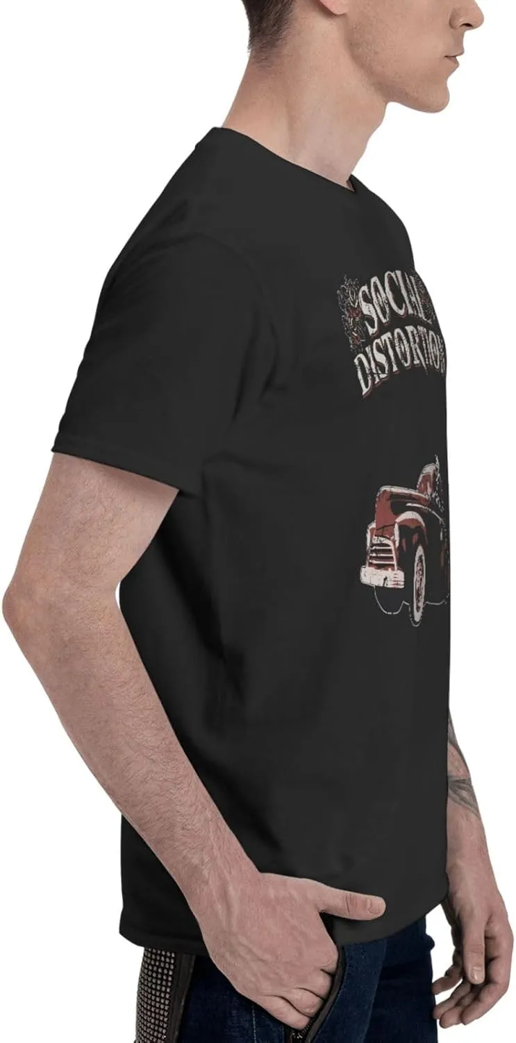 Man's T Shirt Short Sleeve Crewneck Tee Teenager Cool Summer Cotton Shirt