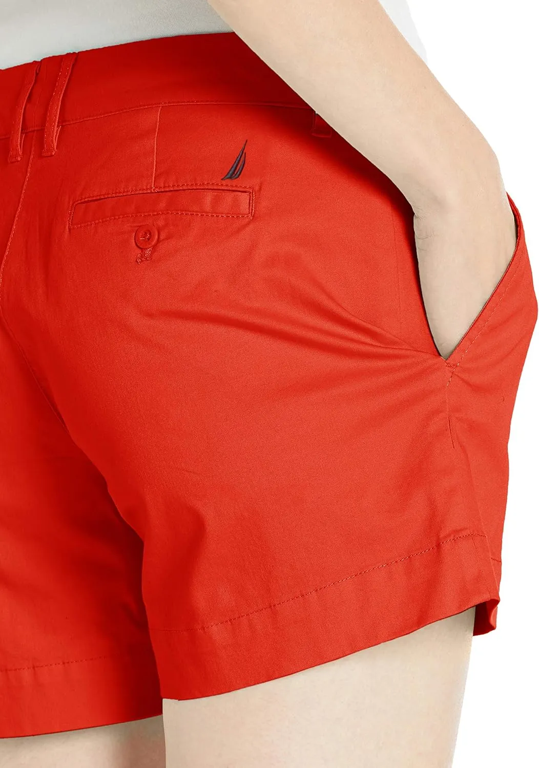 Nautica Women's Comfort Tailored Stretch Cotton Solid and Novelty Short