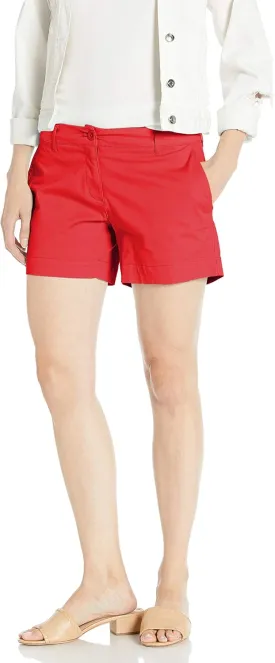 Nautica Women's Comfort Tailored Stretch Cotton Solid and Novelty Short