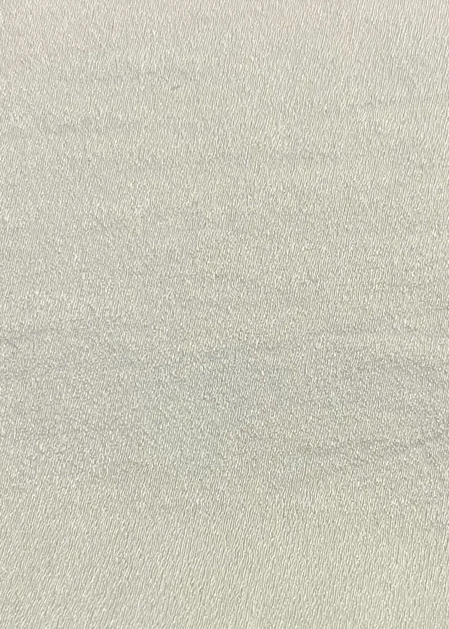 NON-STRETCHED CEYCREPE W/ SHEEN <br><h6>1-WHITE<br>412-CEYCREPE</h6>