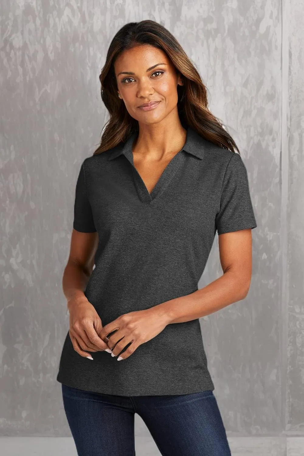 Port Authority Ladies C-Free Cotton Blend Pique Polo