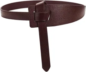 Women's Wide Belt for Long Outfits Genuine Leather Wrap Cinch Coffee and Brown Size:27-35.5 Inches