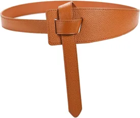 Women's Wide Belt for Long Outfits Genuine Leather Wrap Cinch Coffee and Brown Size:27-35.5 Inches